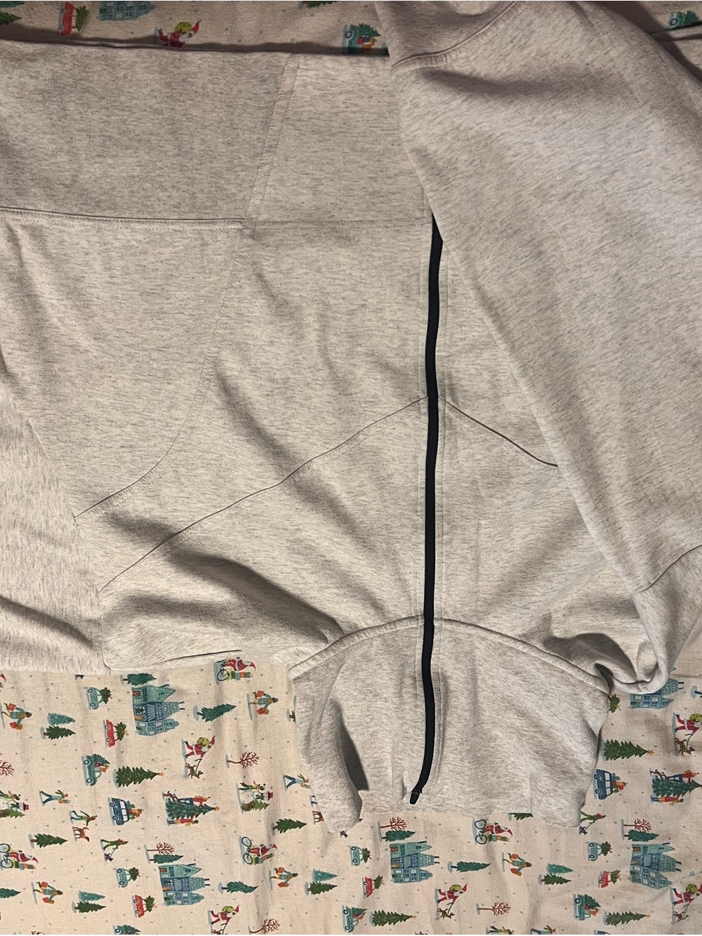 Light Gray Women's Zip-Front Hoodie